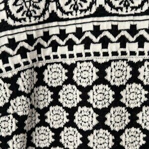 Black + White block print summer dress